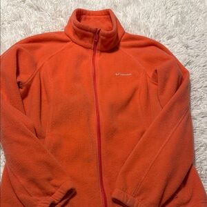Columbia Vibrant Orange Fleece Jacket